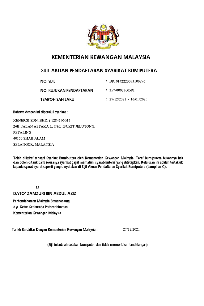 Ministry of Finance Taraf Bumi